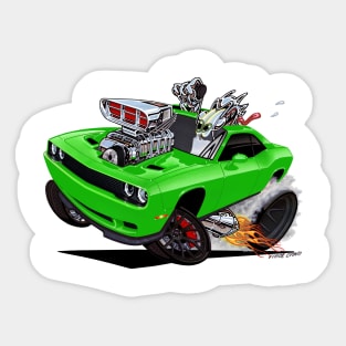 Challenger HELLCAT sublime Green Sticker